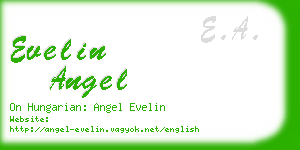 evelin angel business card
